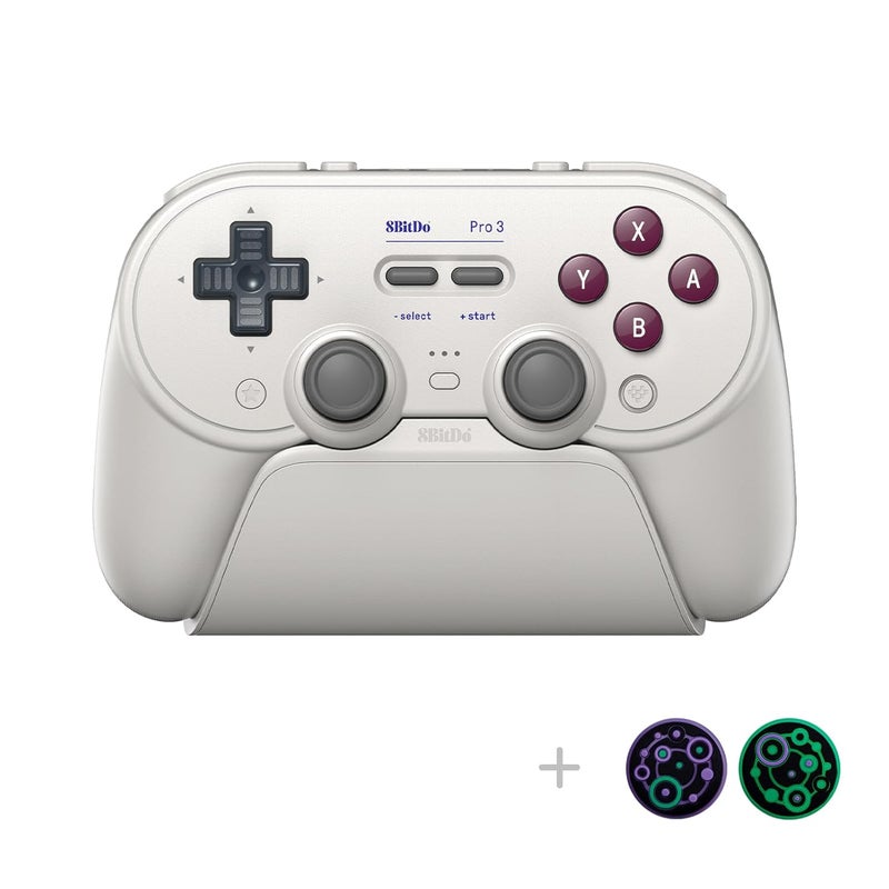 8Bitdo وحدة تحكم بلوتوث Pro 3 مع أزرار ABXY قابلة للتبديل، عصي TMR، زناد تأثير هول، أزرار خلفية احترافية، قاعدة شحن، لجهاز سويتش/سويتش 2، ويندوز، أبل، ستيم أو إس، أندرويد - G كلاسيك - Image 2